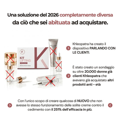 Khelopatra | Kit anti - cedimento 2.0 | Effetto lifting dal primo trattamento