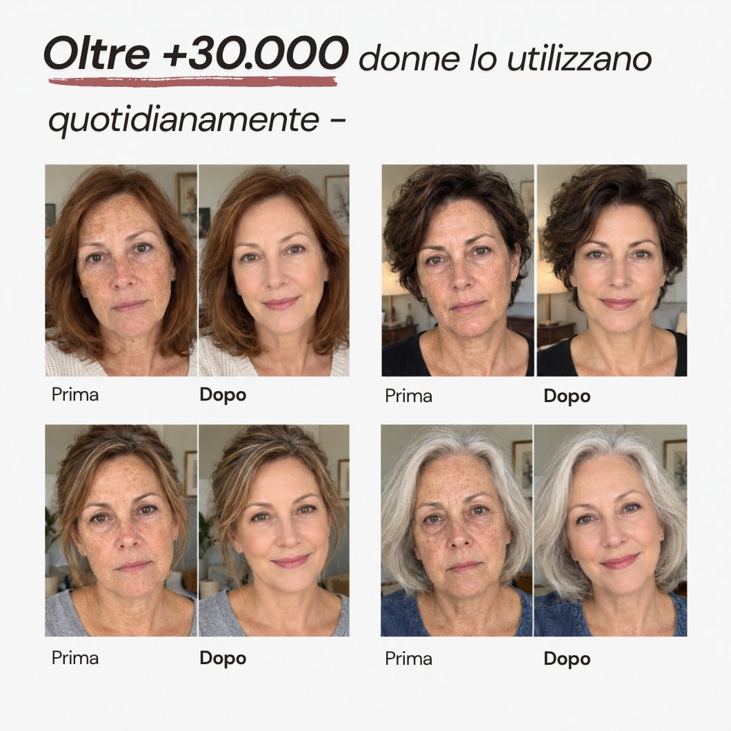 Fondotinta per pelle matura | formula reticolare dinamica anti-crepa | Tonalità unica - autoadattiva