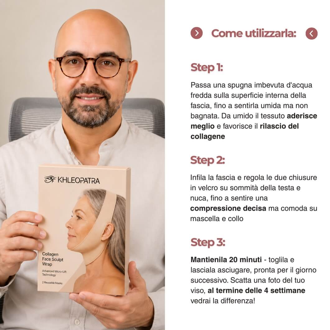 khleopatra - dispositivo di compressione a rilascio collagene 300 dalton